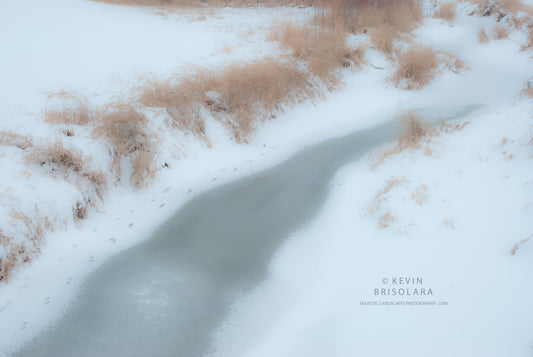 NOTE CARDS 476_102  SNOW, SOUTH FORK KISHWAUKEE RIVER