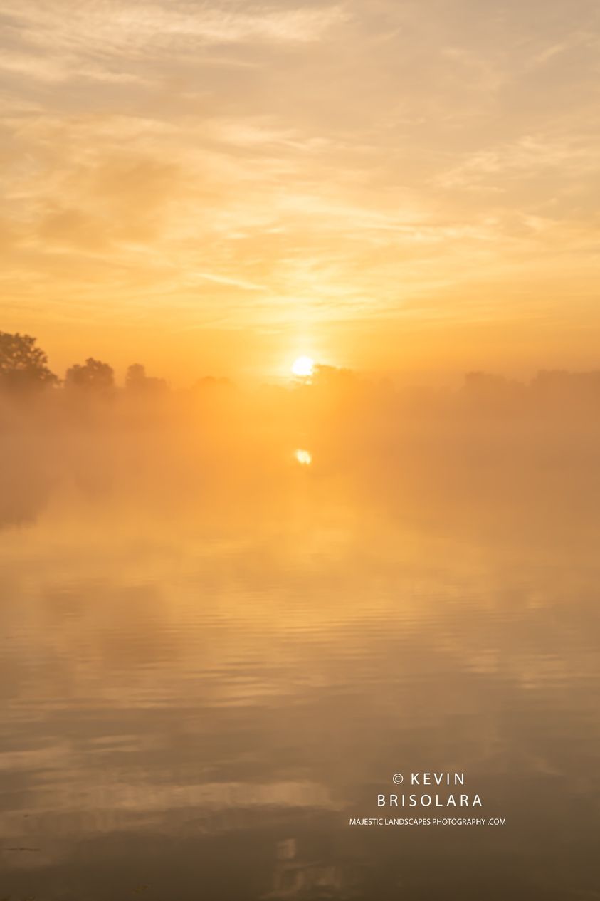 A MYSTICAL SUNRISE AT THE LAKE