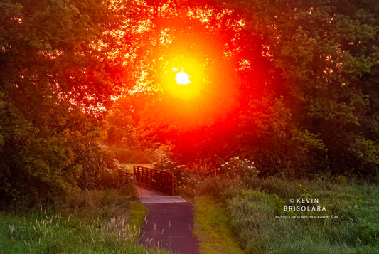 WALKING THE TRAIL TO A BEAUTIFUL SUNRISE