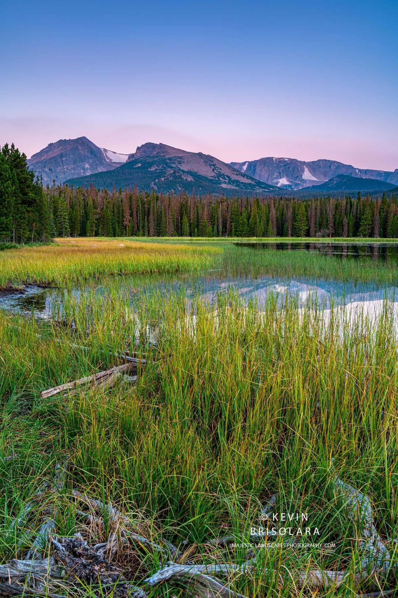 THE BEAUTIFUL MOUNTAINS AT BIERSTADT LAKE