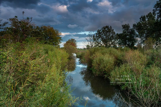 NOTE CARDS 715_5113  SUNSET, SOUTH FORK KISHWAUKEE RIVER