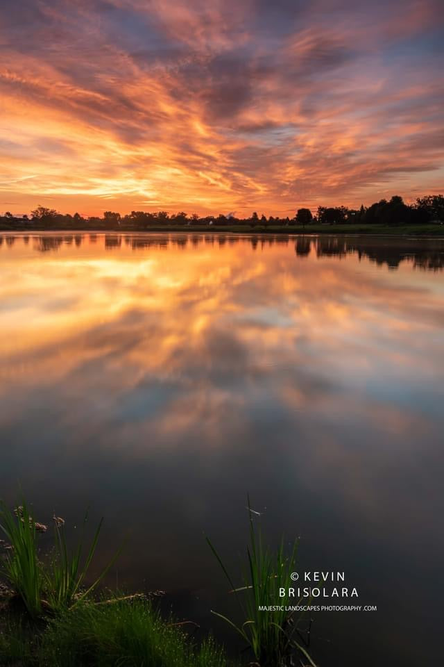 A BEAUTIFUL JULY SUNRISE AT THE LAKE