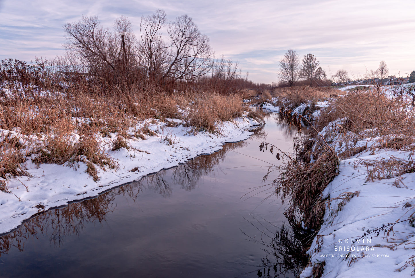 A WINTERS SCENE IN AUTUMN