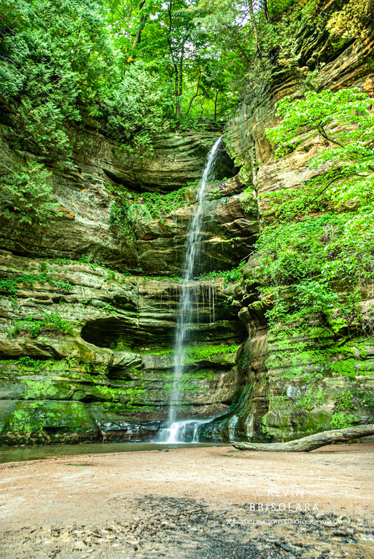 A BEAUTIFUL WATERFALL IN THE PARK