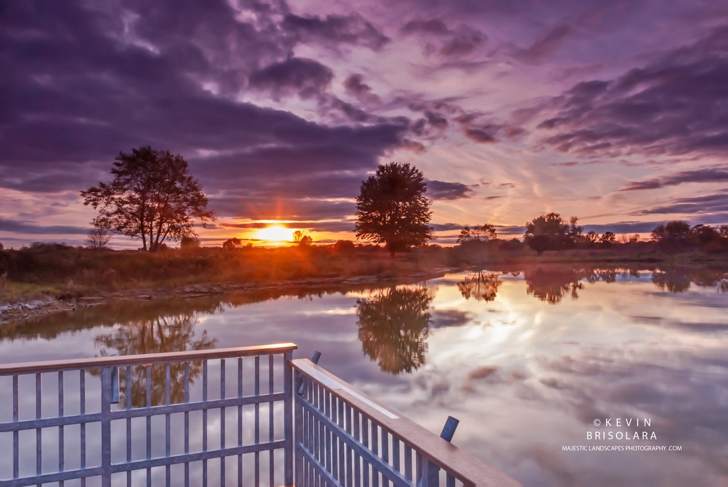 A SUNSET VIEW FROM THE DOCK
