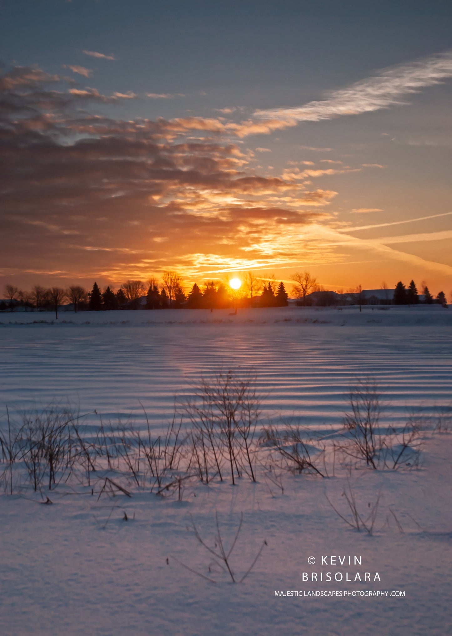 A WINTER SUNRISE FROM WILDFLOWER LAKE