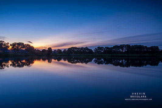 NOTE CARDS 588_21  SUNSET, WILDFLOWER LAKE