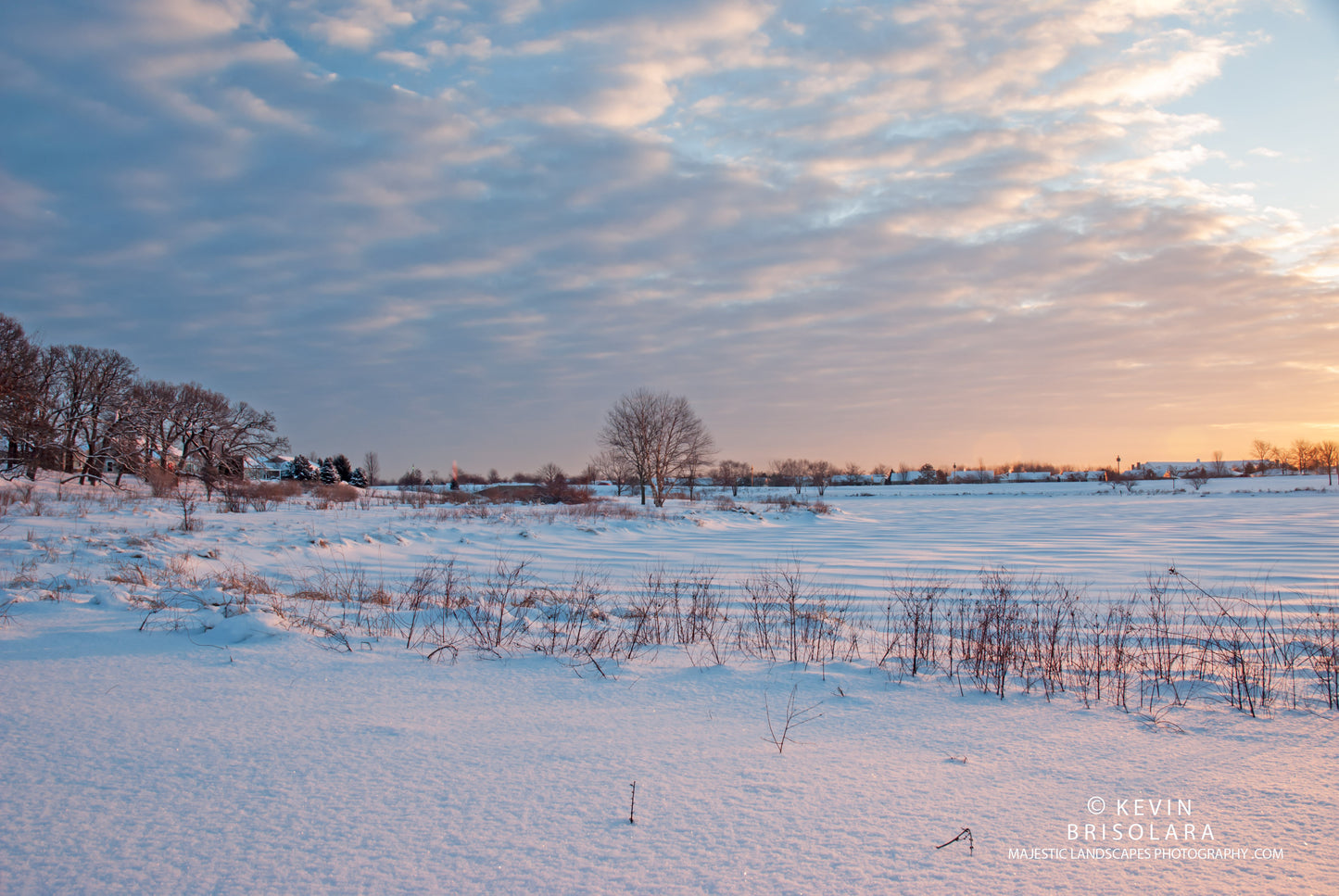 A BEAUTIFUL WINTER LANDSCAPE SCENE