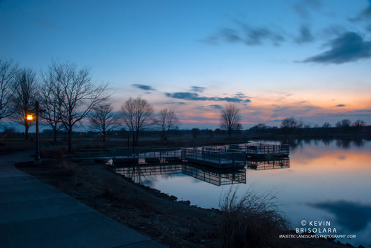 NOTE CARDS 551_40  SUNSET, WILDFLOWER LAKE