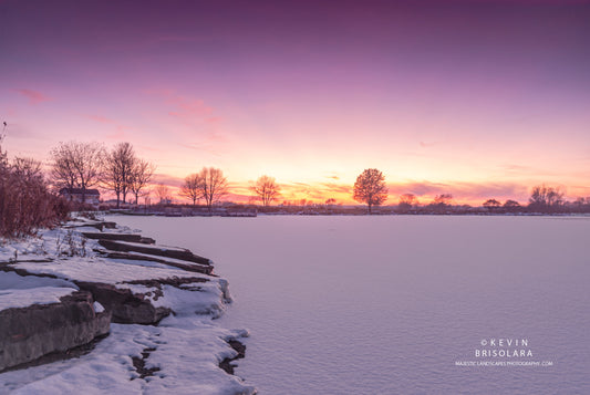 DUSTING OF SNOW AT SUNSET