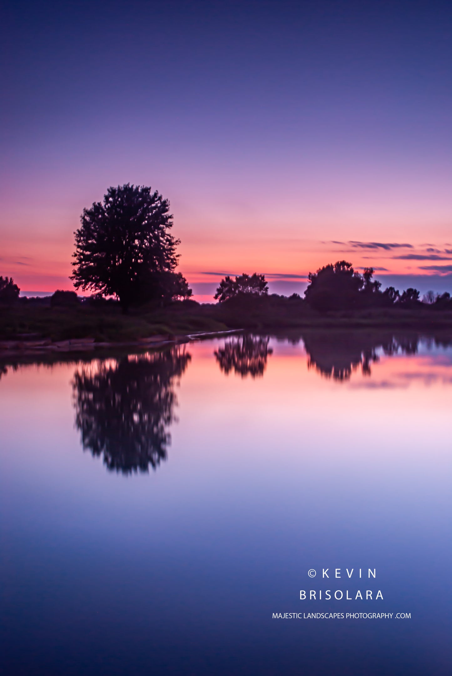 SUMMER SUNSET FROM THE LAKE