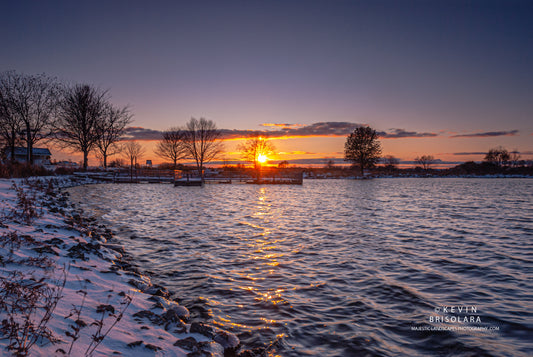 THE GORGEOUS SUNSET FROM THE LAKE