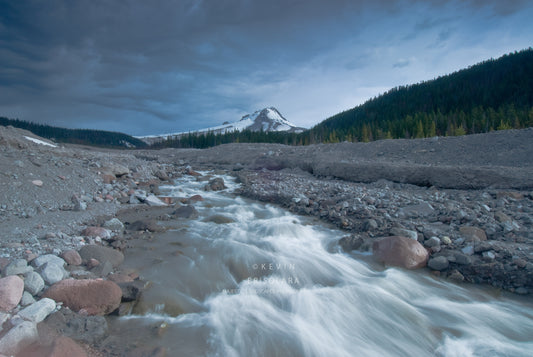 NOTE CARDS 183_215 MOUNT HOOD WHITE RIVER